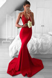 2024 Prom Dresses Mermaid Spaghetti Straps Sain With Beading