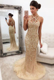 2024 Straps Prom Dresses Tulle With Beading Mermaid Open Back