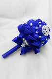 Wedding Bouquet Ribbon Roses With Rhinestone Brooch (32*22cm)