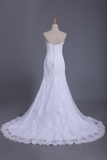 2024 Wedding Dresses Mermaid Sweetheart With Beads And Applique Tulle