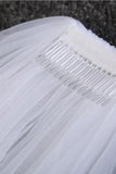 Lace Edge 3*3.5 Meters Wedding Veil With Applique V085