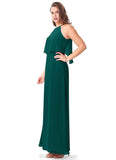 Nia V-Neck Natural Waist Floor Length Sleeveless A-Line/Princess Bridesmaid Dresses