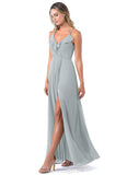 Aileen Scoop Floor Length Cap Sleeves Natural Waist A-Line/Princess Bridesmaid Dresses