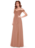 Ruth A-Line/Princess Floor Length Scoop Sleeveless Natural Waist Bridesmaid Dresses