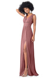 Reina Off The Shoulder Natural Waist Sleeveless A-Line/Princess Bridesmaid Dresses