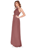 Camille Sleeveless A-Line/Princess Knee Length One Shoulder Natural Waist Bridesmaid Dresses