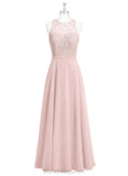 Kitty Floor Length A-Line/Princess Scoop Cap Sleeves Natural Waist Bridesmaid Dresses
