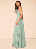 Rosie Sheath/Column Sleeveless One Shoulder Natural Waist Floor Length Bridesmaid Dresses