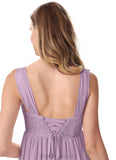 Mireya Floor Length Sleeveless Natural Waist A-Line/Princess Off The Shoulder Spaghetti Staps Bridesmaid Dresses