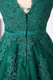 2024 New Arrival Homecoming Dresses With Sash A Line Scoop Tulle & Appliques