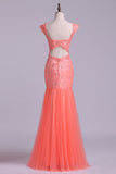 2024 Off The Shoulder Prom Dresses Mermaid Floor Length With Beading