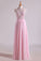 2024 Simple Prom Dresses Scoop A Line Chiffon With Beading Floor Length