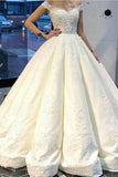 2024 Off The Shoulder A Line Satin Wedding Dresses With Beading Appliques