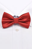 Fashion Polyester Bow Tie Red