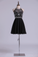 2024 Open Back Halter Short Prom Dress Beaded Bodice A Line Pick Up Chiffon Dress