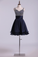 2024 Straps A Line Mini Prom Dress Beaded Bodice With Pleated Waistband Chiffon