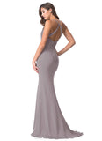 Shania Natural Waist Spaghetti Staps A-Line/Princess Sleeveless High Low Bridesmaid Dresses