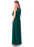 Nia V-Neck Natural Waist Floor Length Sleeveless A-Line/Princess Bridesmaid Dresses