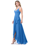 Lesley A-Line/Princess Floor Length Natural Waist Spaghetti Staps Sleeveless Bridesmaid Dresses