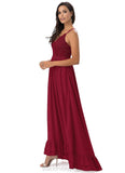 Krista Sleeveless A-Line/Princess Natural Waist One Shoulder Floor Length Bridesmaid Dresses