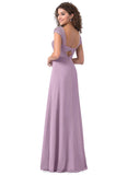 Esperanza Floor Length A-Line/Princess Scoop Sleeveless Natural Waist Bridesmaid Dresses