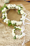 Women'S/Flower Girl'S Plastic Headpiece - Wedding/Special Occasion / Outdoor Head & Hand Wreath / Flowers 2 Pieces