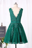 2024 New Arrival Homecoming Dresses With Sash A Line Scoop Tulle & Appliques