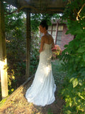 Chic Sweetheart Sleeveless Lace Mermaid Wedding Dresses