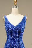Glitter Blue Homecoming Dresses Francesca Sequins Short Prom Dress Party Dress