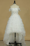2024 Asymmetrical Homecoming Dresses Off The Shoulder Tulle A Line
