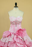 2024 Sweetheart Ball Gown Quinceanera Dresses Pick Up Layered Skirt