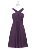 Yuliana Natural Waist A-Line/Princess Spaghetti Staps Sleeveless Floor Length Bridesmaid Dresses