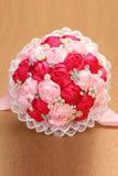 Pretty Rhinestone Crystal Roses Flower Girl Wedding Bridal Corsage Bouquet (26*22cm)