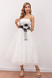 Lace Homecoming Dresses Shyla White Midi Prom Dress