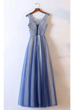 2024 New Arrival Prom Dresses Scoop Tulle With Applique A Line Lace Up