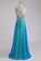2024 Multi Color Prom Dress One Shoulder Beaded Bodice Backless With A Sexy Slit