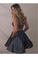 Cheap Spaghetti Strap Sparkly Homecoming Dresses With Pocket