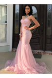Sweetheart Mermaid/Trumpet Long Prom Dress With Appliques