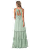 Joslyn Natural Waist Trumpet/Mermaid Spandex Floor Length Sleeveless Bridesmaid Dresses