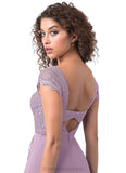 Esperanza Floor Length A-Line/Princess Scoop Sleeveless Natural Waist Bridesmaid Dresses