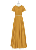 Tiffany Sleeveless Floor Length Straps Natural Waist A-Line/Princess Bridesmaid Dresses