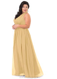 Mabel A-Line/Princess Scoop Knee Length Natural Waist Sleeveless Bridesmaid Dresses