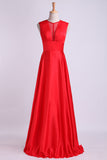 2024 Beautiful V-Neck Prom Dresses A-Line Chiffon Floor-Length