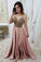 2024 Prom Dress Sweetheart Up Satin With Beads And Sequins Spegetti Sraps