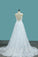 2022 Mermaid  Wedding Dresses Tulle Scoop With AppliqueCourt Train Detachable