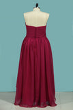 2024 Asymmetrical Bridesmaid Dresses Sweetheart Ruched Bodice A Line
