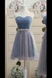2024 Simple Homecoming Dresses A-Line Sweetheart Tulle Above Knee Length