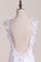 2024 Graceful Lace Wedding Dress V Neck Backless A Line With Beads