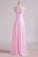 2024 V-Neck Bridesmaid Dresses A-Line Floor-Length With Ruffles