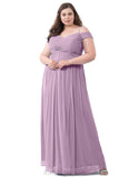 Saniya A-Line/Princess V-Neck Natural Waist Sleeveless Floor Length Bridesmaid Dresses